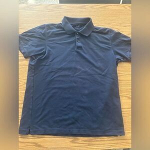 Men's Navy Polo Shirt by Uniqlo